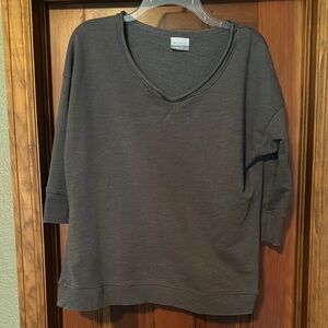 Columbia Gray V-Neck Sweatshirt